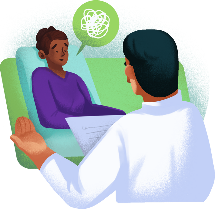 Textured Handdrawn Mental Health Consultation