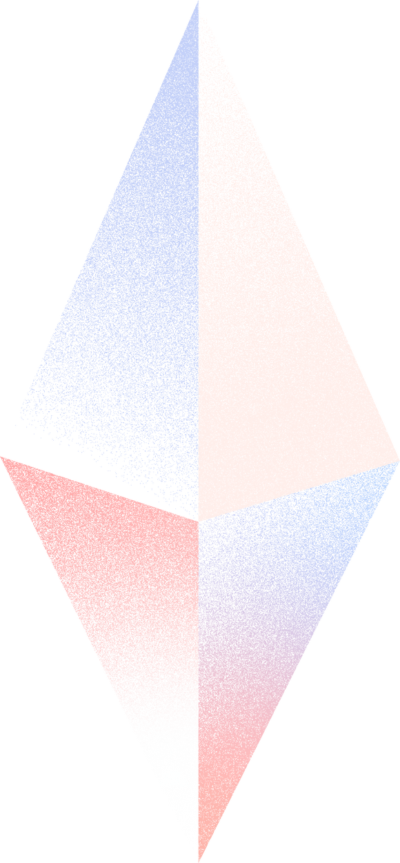 Soft Gradient Diamond Shape Illustration